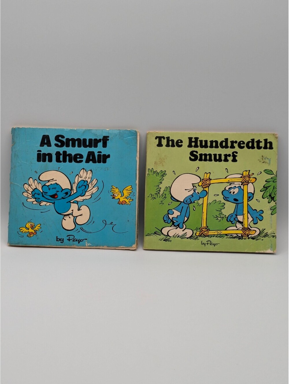 Smurf Mini Storybooks - Peyo - A Smurf in the Air & The Hundredth Smurf 1980